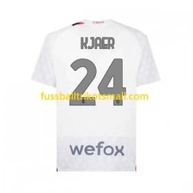 Fußballtrikots AC Mailand Simon Kjaer 24 2023-2024 Kurzarm Auswärts-trikot kaufen